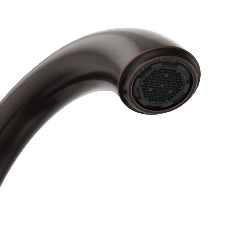 2-handle Bathroom Faucet with Drain Assembly, Bronze