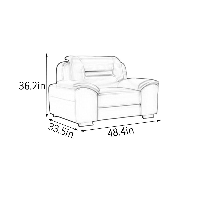 Fauteuil d'appoint élégant et simple Business