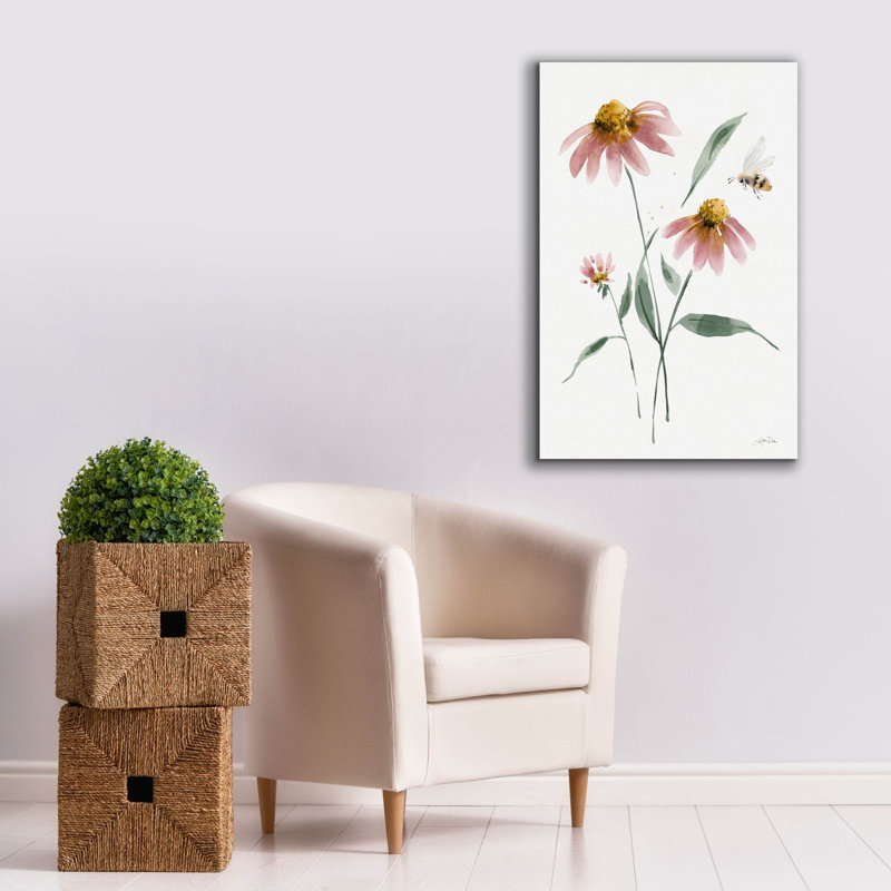 Art mural sur toile Winston Porter «Wild For Honeybloom Wildflowers 5» par Katrina Pete, H 40 po x l 26 po x P 1,5 po