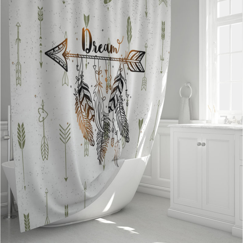 Rideau de douche simple, H 72 po x l 70 po