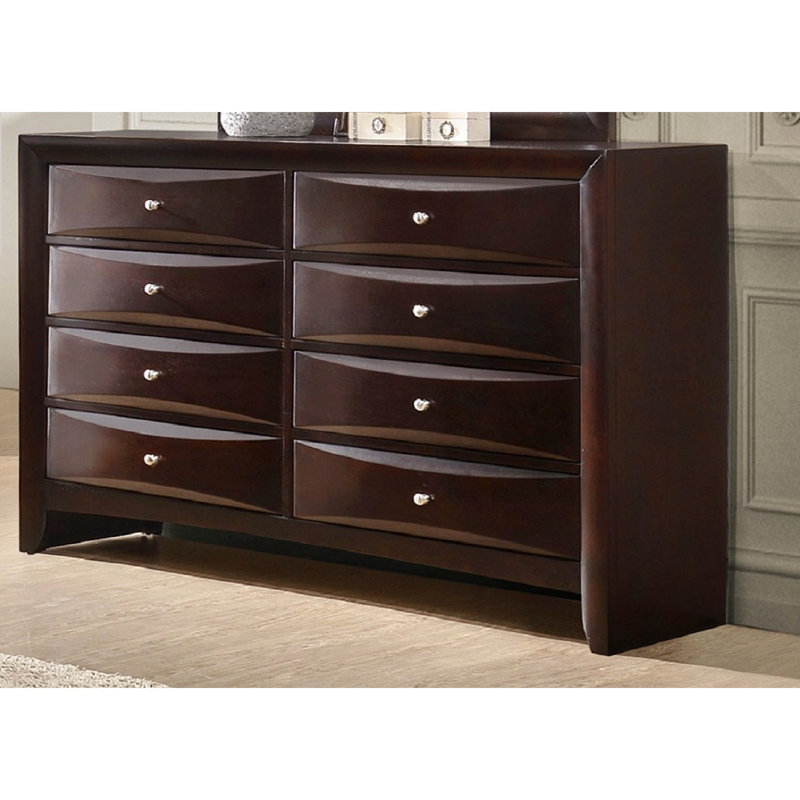 Mobilier de chambre en bois massif 1Pc, Brun