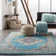 Abbate Oriental Light Blue /Ivory Area Rug