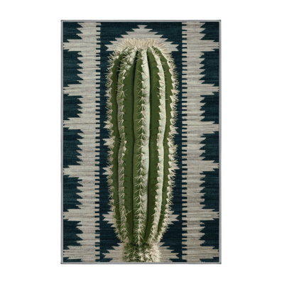  Tapis lavable Cholla Cactus Southwestern