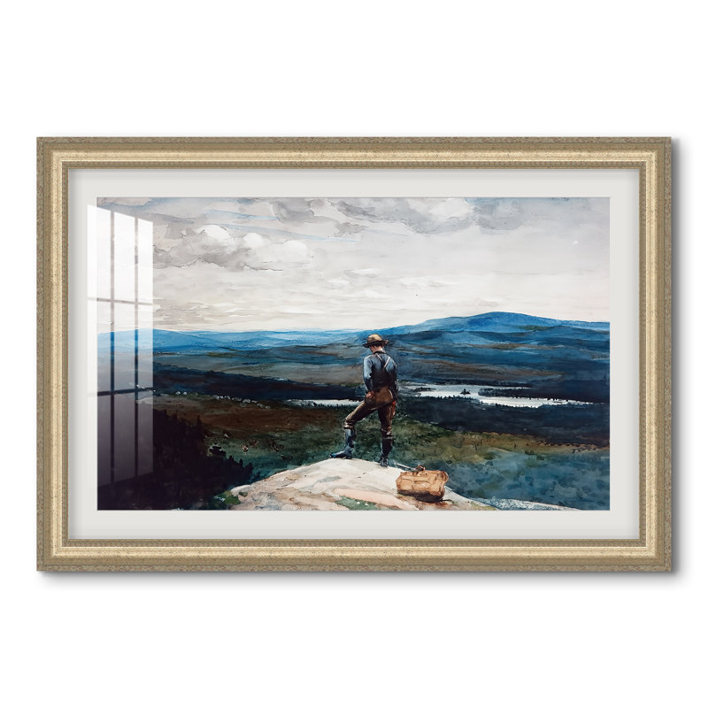 Le Ranger, Adirondacks, 1882 - Winslow Homer - Estampe encadrée sur mesure, 28x40 INNER SIZE, Framed Print with Mat
