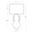 Chandra Metal Table Lamp; Dimensions 17W x 29H x 17D; Uses One Maximum 150 Watt E26 Base Bulb (Not Included)