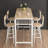 Compact White Oak Dining Set Mdf Modern Spaces Versatile Use