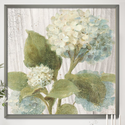 " Goauche Green Flower II "