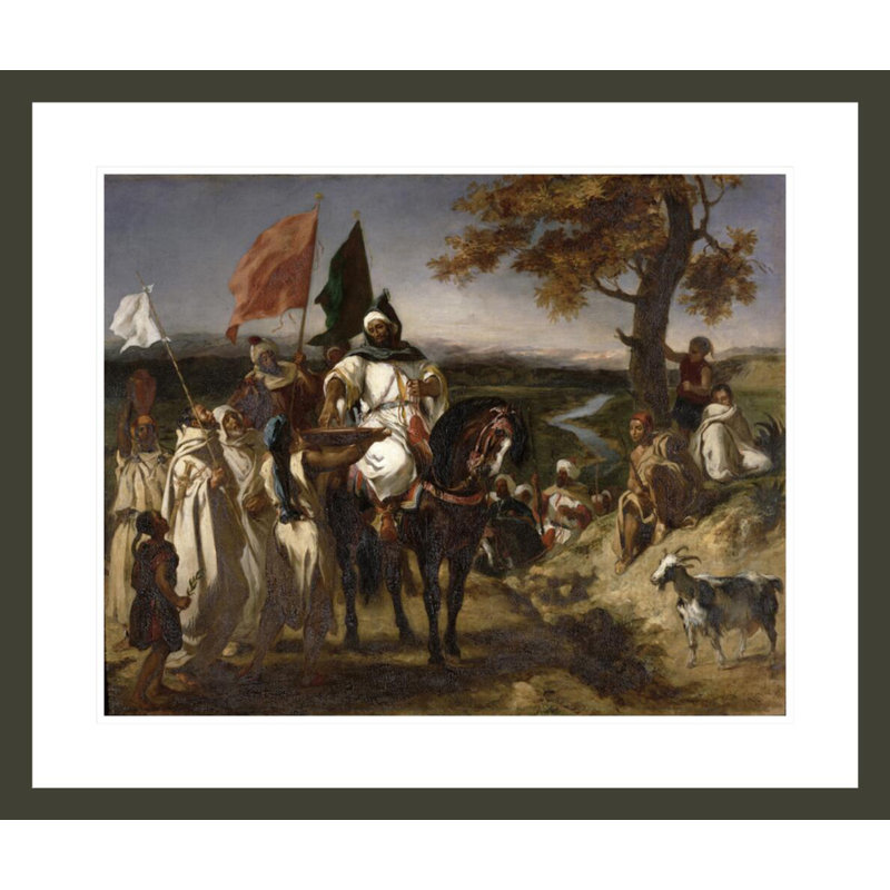 «The Caid Moroccan Chief» par Eugène Delacroix, impression giclée sur cadre, H 23,5 po x l 27,9 po