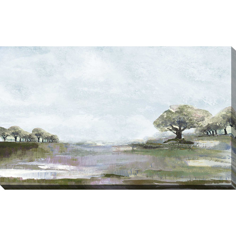 " Rusty Blue Sky " Painting Print, 40" W x 24" H, Wrapped Canvas