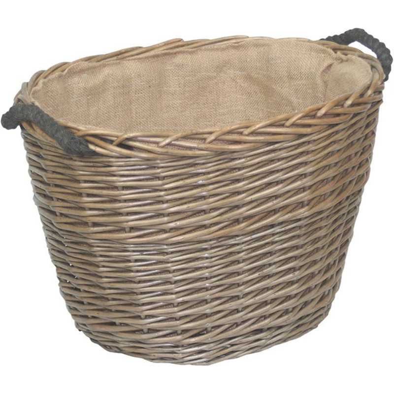 Scarborough Willow Log Carrier, 32cm H x 50cm W x 39cm D