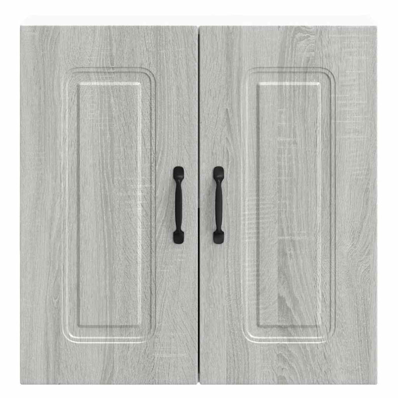 Kitchen Wall Cabinet Kalmar Engineered Wood, 60cm H x 60cm W x 31cm D, Grey Sonoma