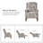 Ariany Floral Polyester Manual Reclining Chairs with Nailhead Trim-842269343