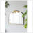 Arched Mirror With Metal Frame, Wall- Mounted Mirror For Living Room Bedrrom