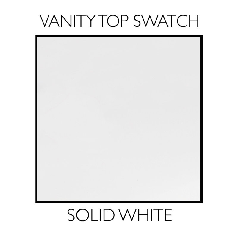 Solid White 61-Inch Double Bowl Composite Vanity Top with Backsplash