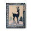 Silhouette de cerf, toile tendue avec châssis - prêt à accrocher-220541201