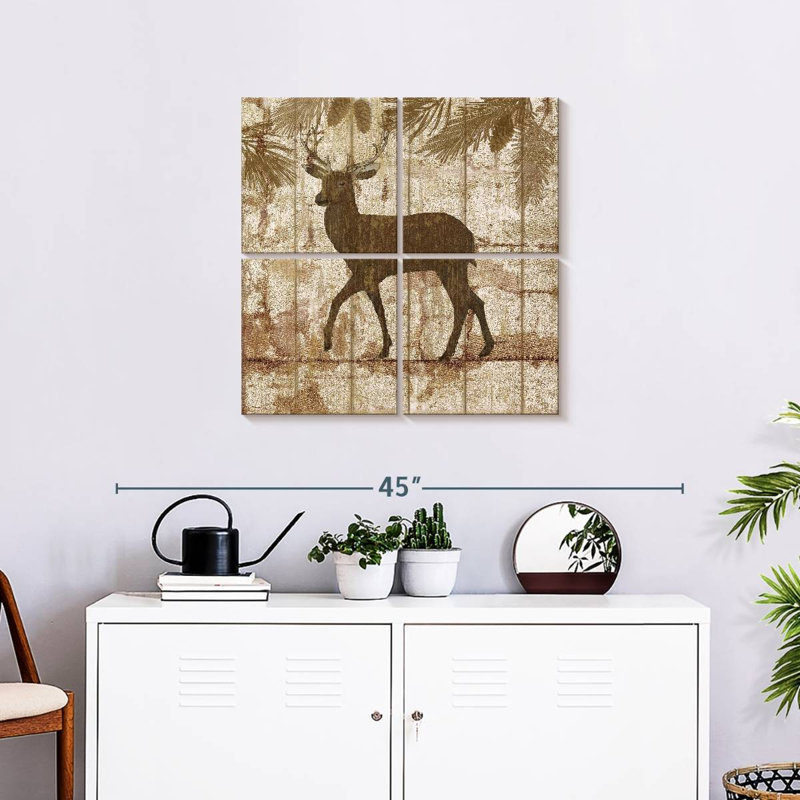 Brampt Deer Crossing, 26" H x 26" W