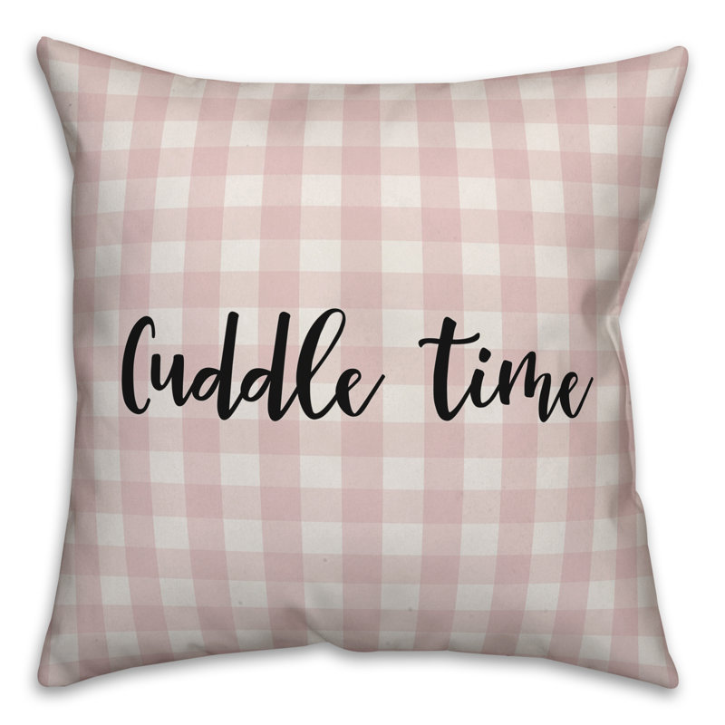  Coussin Cuddle Time, Rose / Noir, Housse de coussin