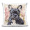 Coussin Sweetest Little Bulldog, imprimé par Tina LeCour, 18 x 7 x 18
