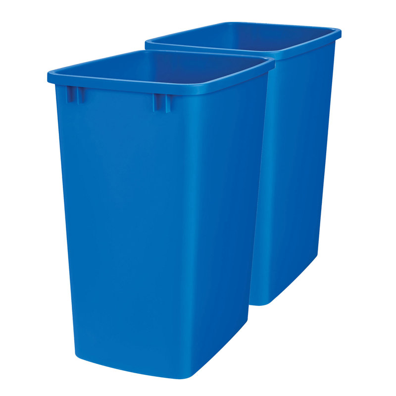 Rev-A-Shelf Poubelle, RV-35-22-2 , Bleu, 8.75