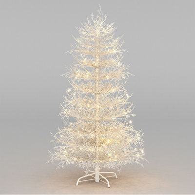Frostique 6FT Pre-lit  Christmas Tree with Branch Tips and Twinkling LED Lights