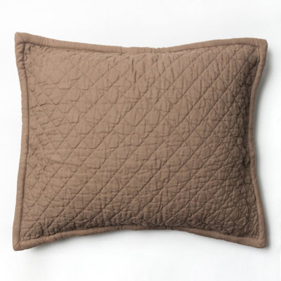 Derek Linen Sham, Steel Blue, Standard