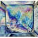 Atmosphere 2 in. x 2 in. Iridescent Recycled Glass Handmade Plastic Face Mounted Mosaic Decorative Wall & Pool Tile