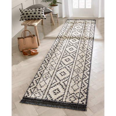 Tapis gris à imprimé animal Marzana