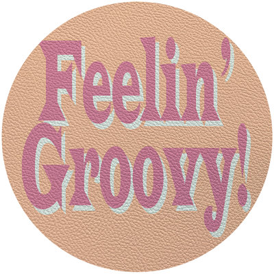Napperon en cuir Feelin Groovy