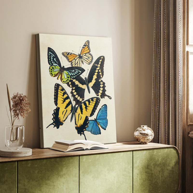 Collage de papillons II - galerie Cavas sur mesure