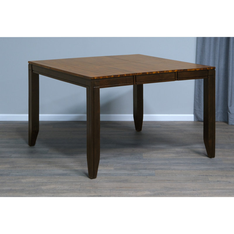 Elvecius Extendable Acacia Solid Wood Dining Table