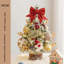 2 pièces arbre de Noël artificiel floqué arbre de Noël 45 cm neige floqué avec guirlandes de lumières à DEL pour les petites fêtes artificielles