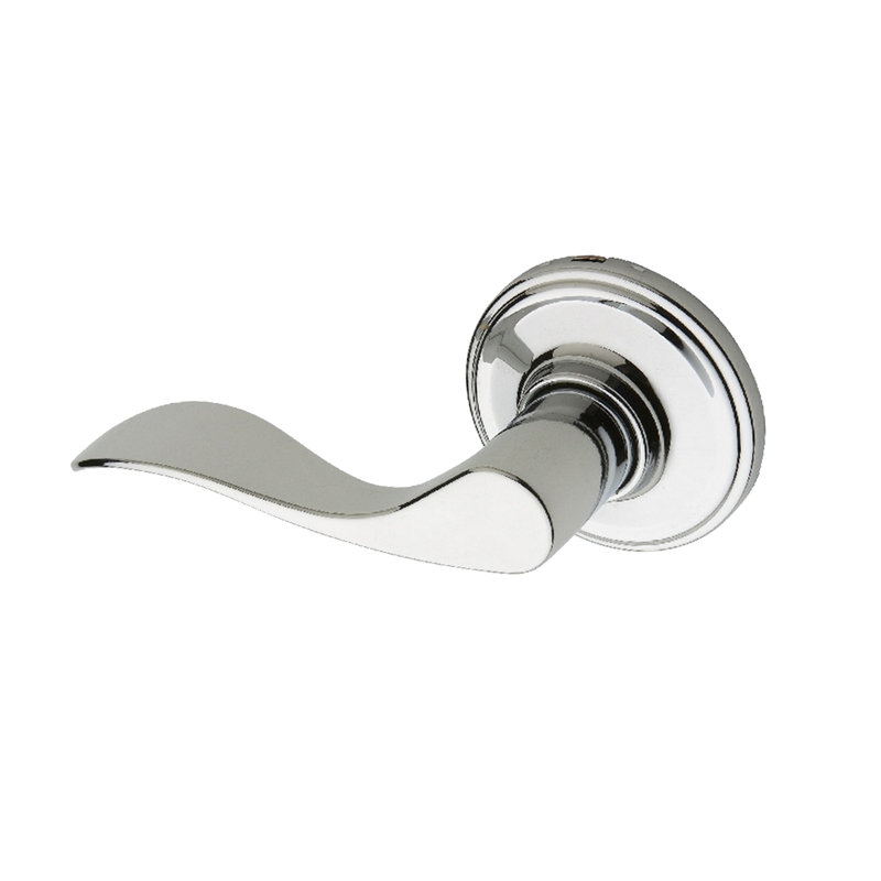 Fausse poignée de porte simple, Chrome inoxydable poli, Gauche