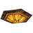Rustic Lodge Glass Flush Mount