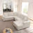 114" U-Shaped Sectional with Storage-855960946