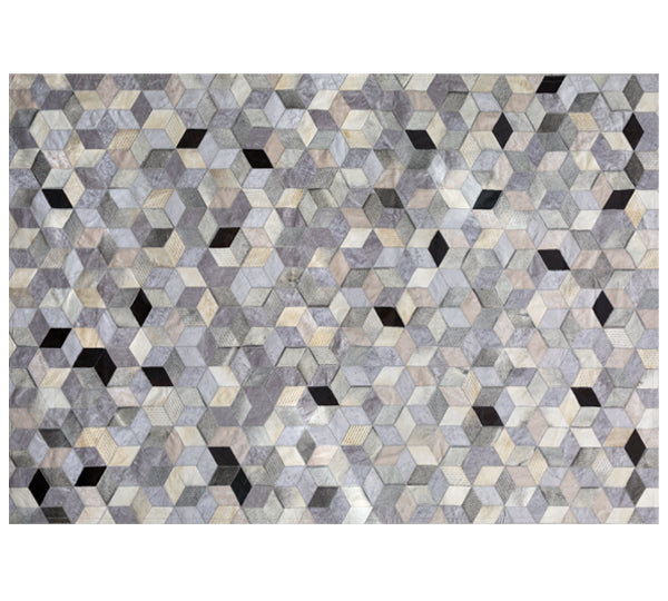 Art Hide Cowhide Area Rug in Gray, Rectangle 9' x 12'