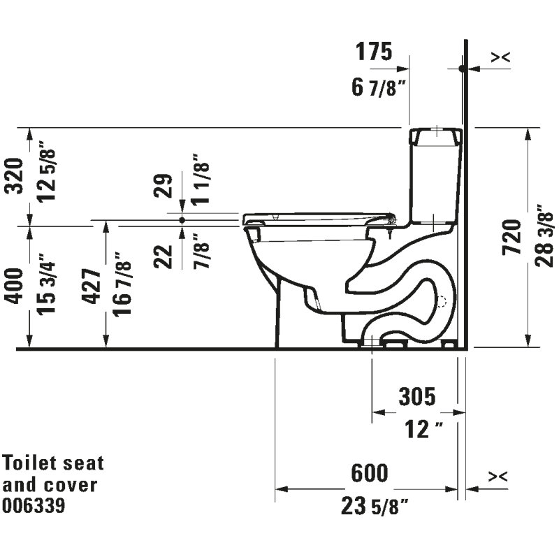 Starck 3 Elongated Toilet Seat