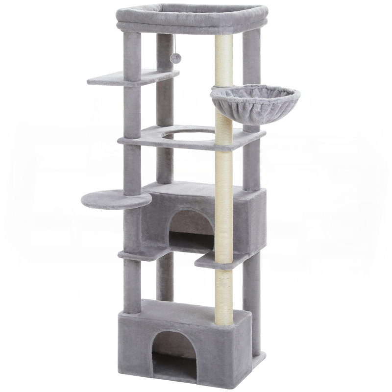 Arbre à chat 67 "pour grands chats d'intérieur, Gris