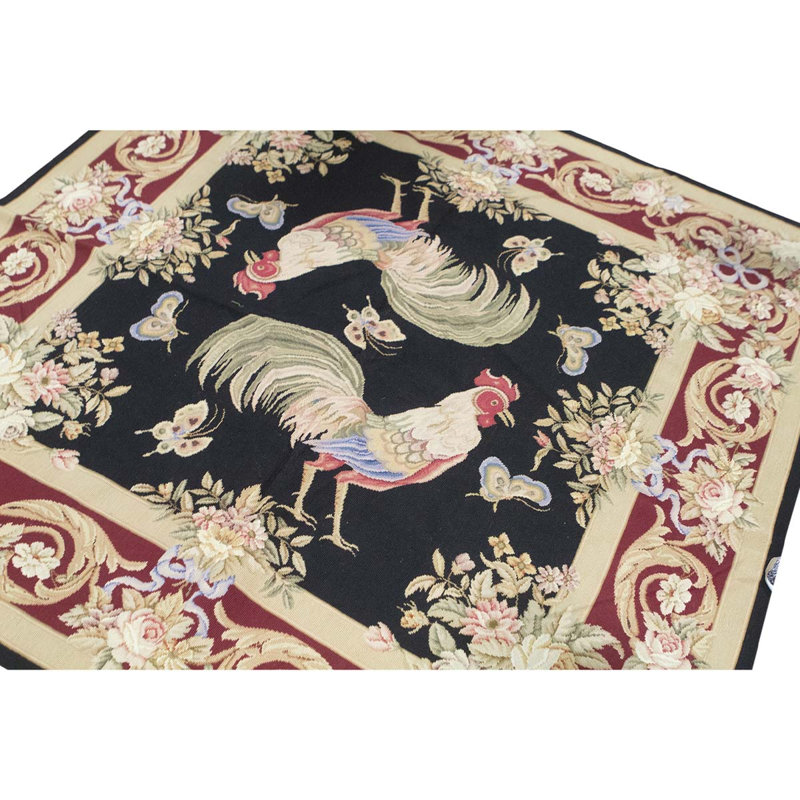 Handmade Wool Floral Area Rug