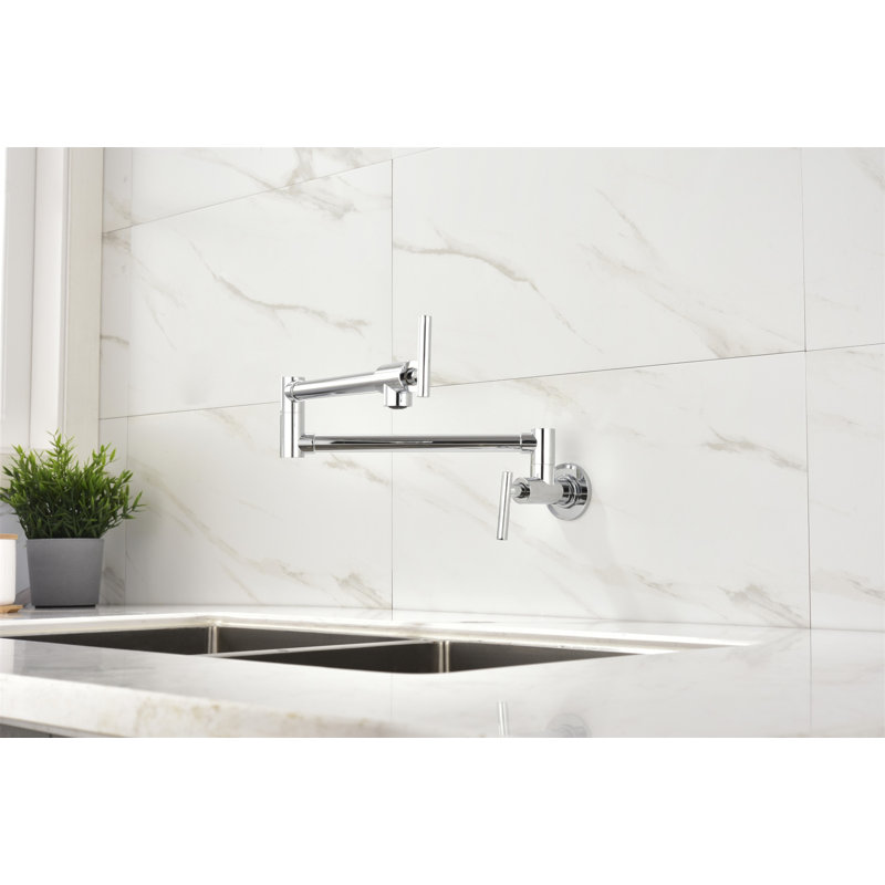 Pot Filler Faucet Wall Mount, Chrome