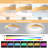 20" Modern Flush Mount Smart Ceiling Fans With RGB Light, Alexa Voice Control, Remote/Tuya APP Control
