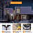 100 LED Solar Power Wall Lights Outdoor Waterproof Motion Sensor Security Light for Garden Garage