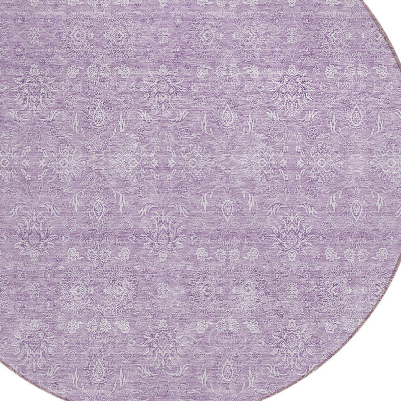 Tapis ivoire rond 8 po