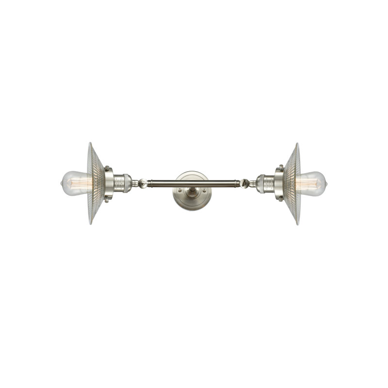 Éclairage pour salle de bain 2 lumières Miramontes, Ampoule DEL 6 watts Vinage, Nickel satiné brossé