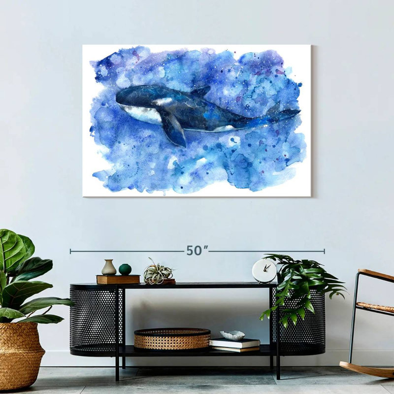 Brampt Blue Killer Whale, 30" H x 45" W