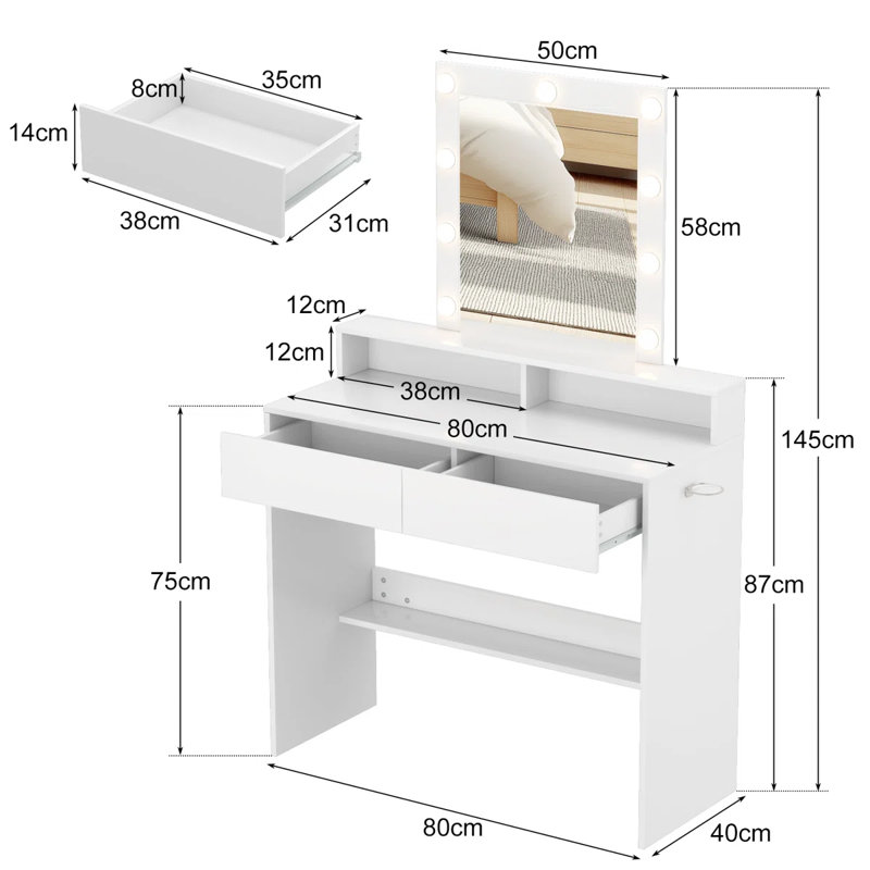 Dressing Table with Mirror