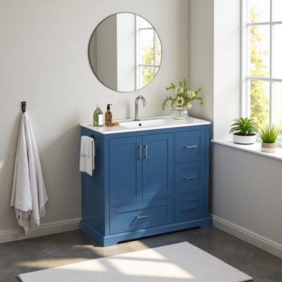 Meuble-lavabo 42 po avec lavabo en céramique