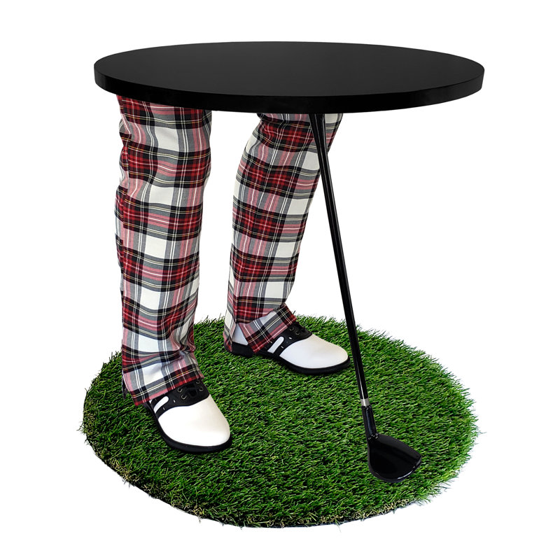 Table de bout abstraite, Noir