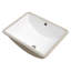 Lavabo de salle de bain rectangulaire moderne encastré en céramique blanche avec trop-plein 18,5 po x 14 po, élégant pour le bureau et l'utilisation 18,5 po x 14 po encastré, teinté, divers espaces-1901756531