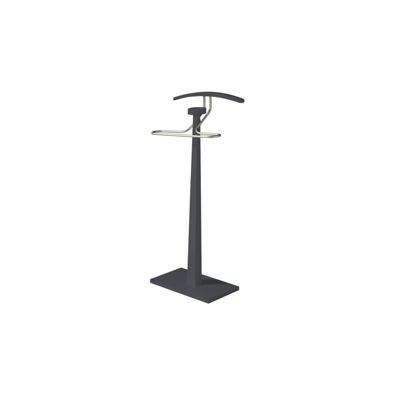Mcallier Freestanding Valet Stand, Jet Black