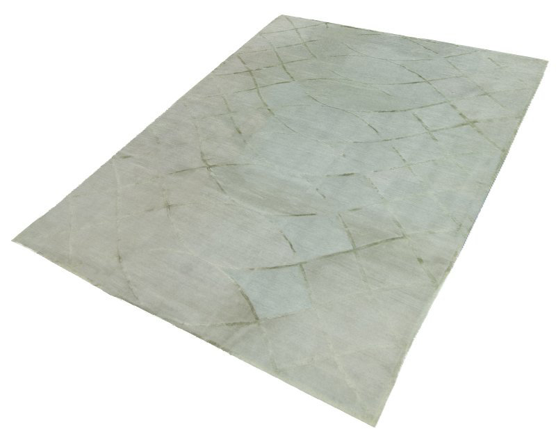 Hand Woven Silk and Wool Area Rug